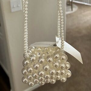 Anthropologie Pearl Micro Purse